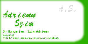 adrienn szim business card